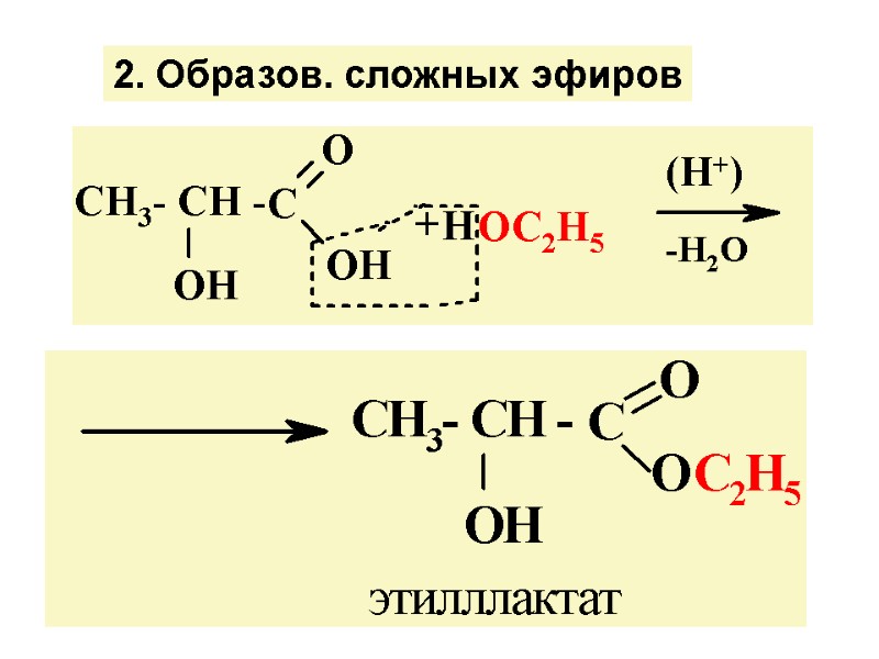 2. Образов. сложных эфиров